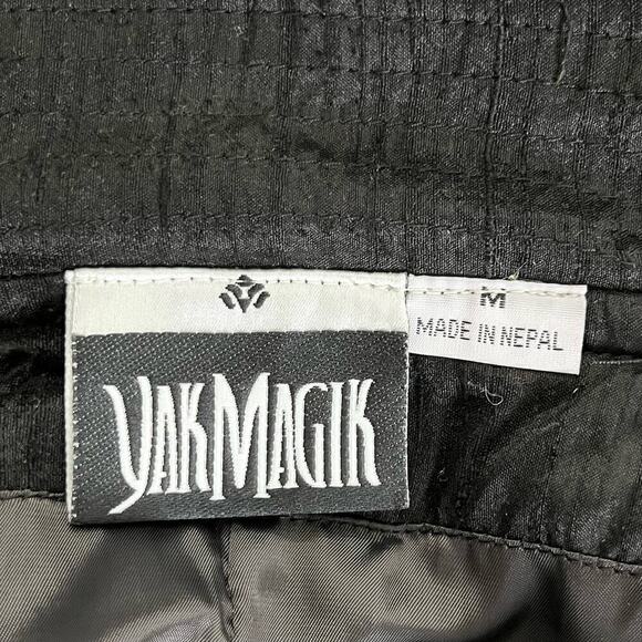 Yak Magik‎ Silk Embroidered Oversized Artsy Boho Jacket Traditional Wear, Medium - Picture 4 of 12